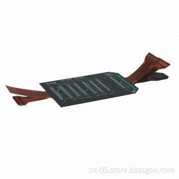 3-layer Flexible PCB with 0.2mm Stainless Steel Stiffener and 1.0mm Minimum Hole Size